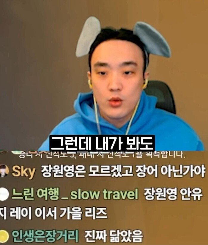 시청자들이 장원영 닮았다는 스트리머.jpg
