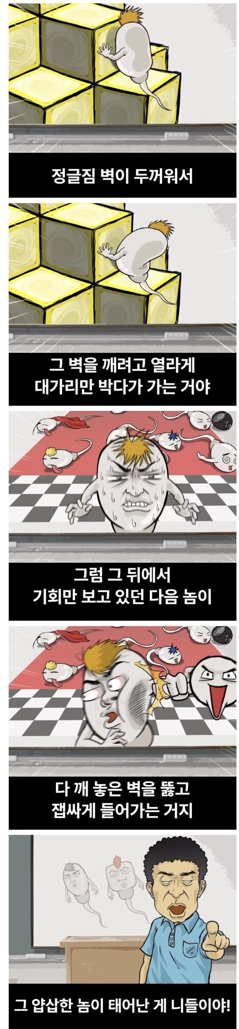 남학교의 성교육 시간