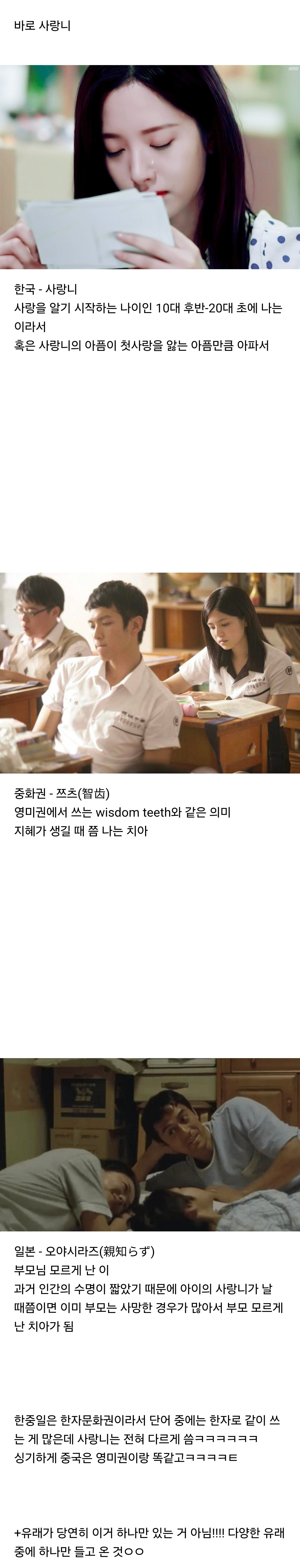 같은 한자문화권 한중일이 서로 전혀 다르게 말하는 단어