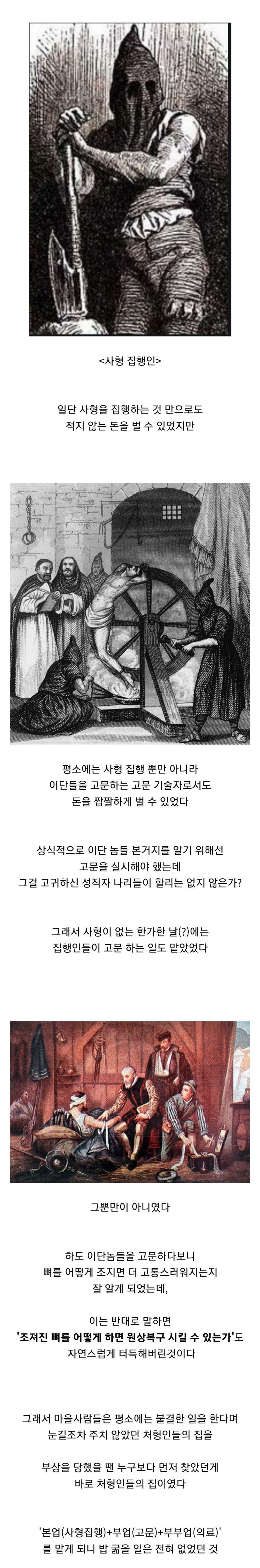 중세시대에 돈을 쏠쏠하게 벌었던 천한 직업