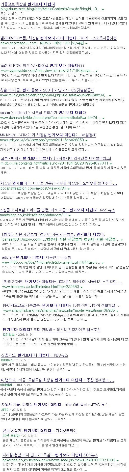 한국의 3대 전투력 측정기