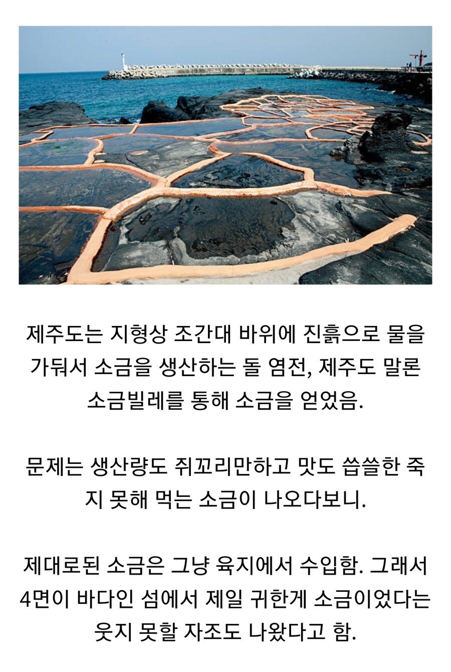 4면이 바다인 제주도에서 가장 귀했던 물건