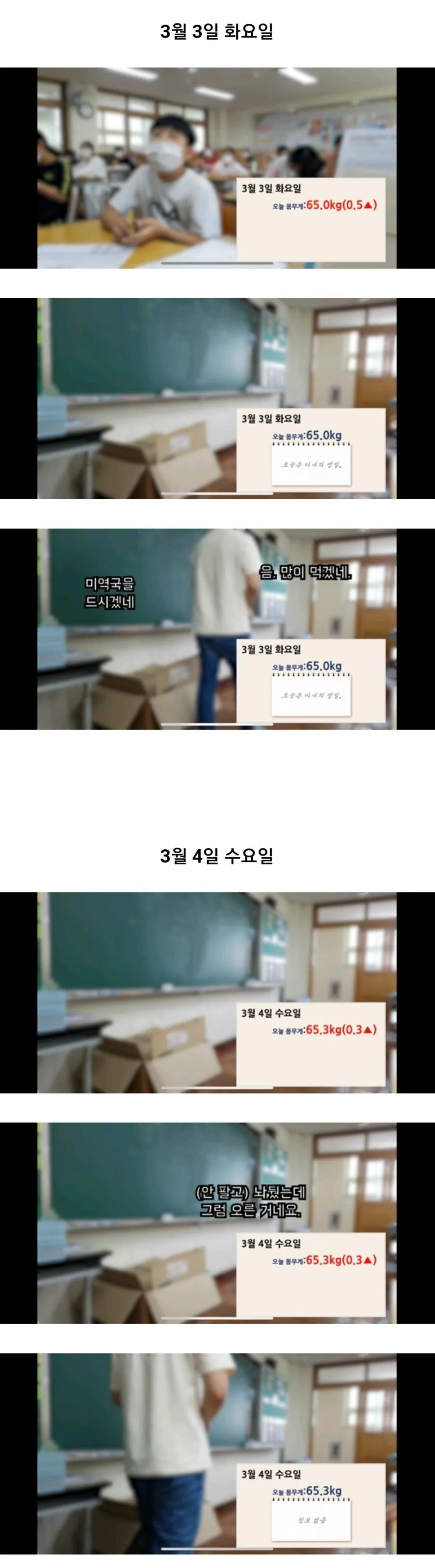 선생님 몸무게로 주식모의투자하는 아이들