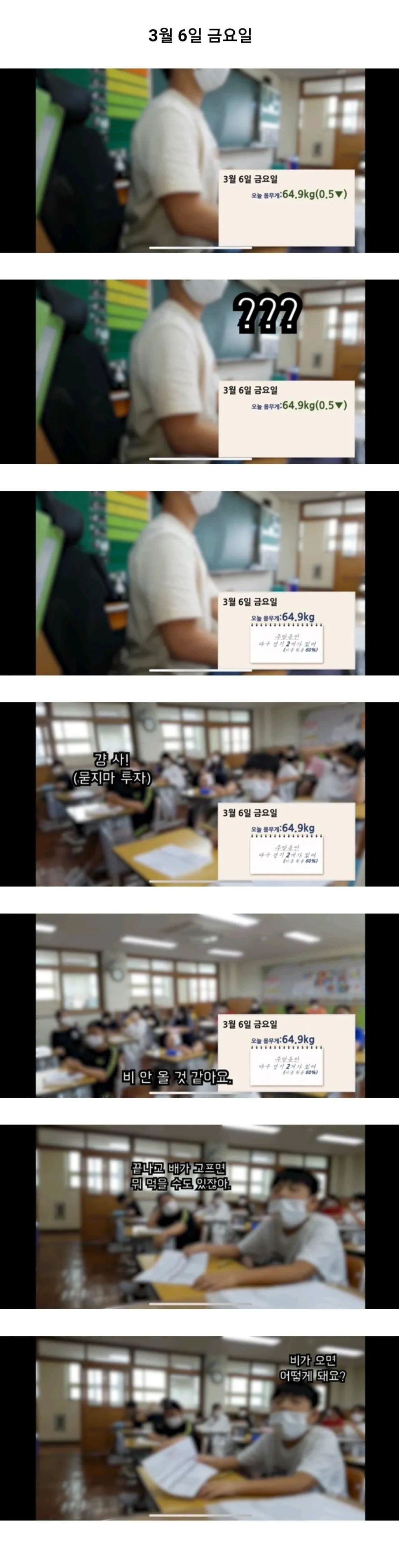 선생님 몸무게로 주식모의투자하는 아이들