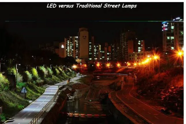 LED 가로등과 일반 가로등의 차이