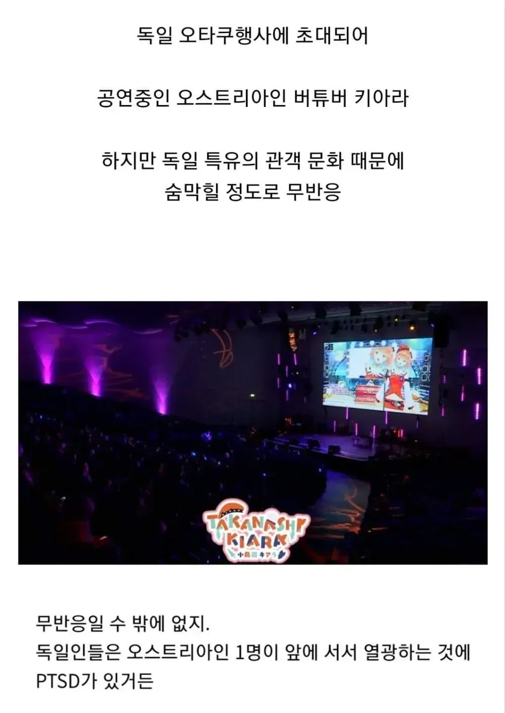 독일 오타쿠행사에 초대된 오스트리아인 버튜버