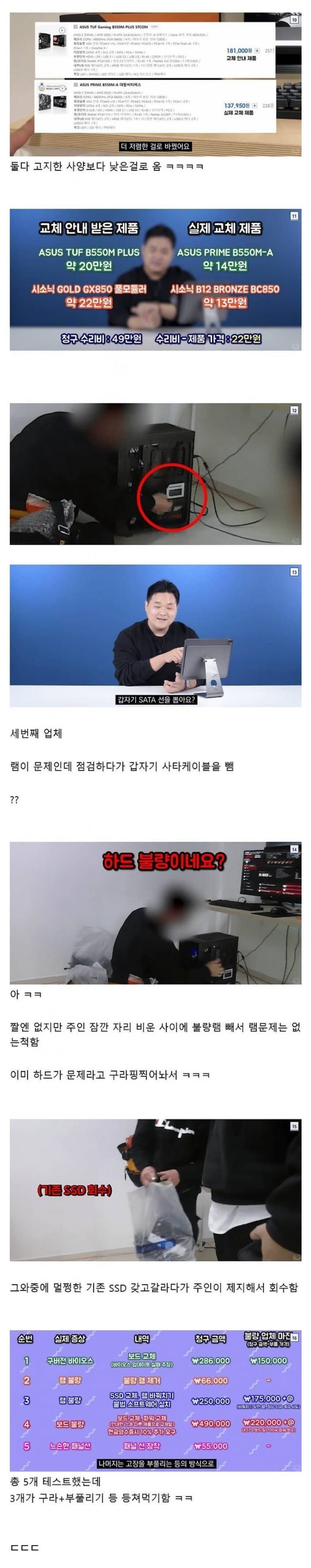 컴퓨터 수리점에 일부러 as 사기 당해보는 실험