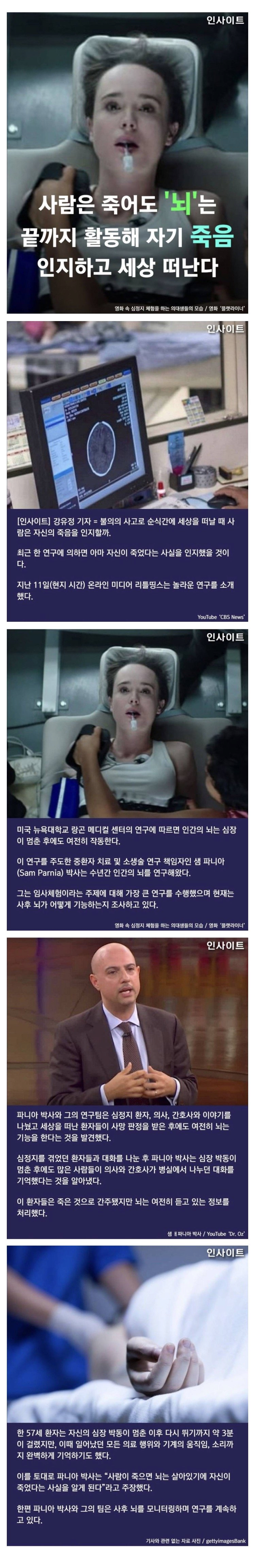 사람은 죽어도 뇌는 끝까지 활동해 자신의 사망을 인지한채 종료됨 .jpg