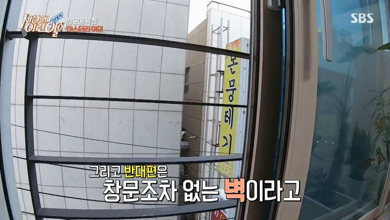 집 창문에 찍힌 여인의 정체