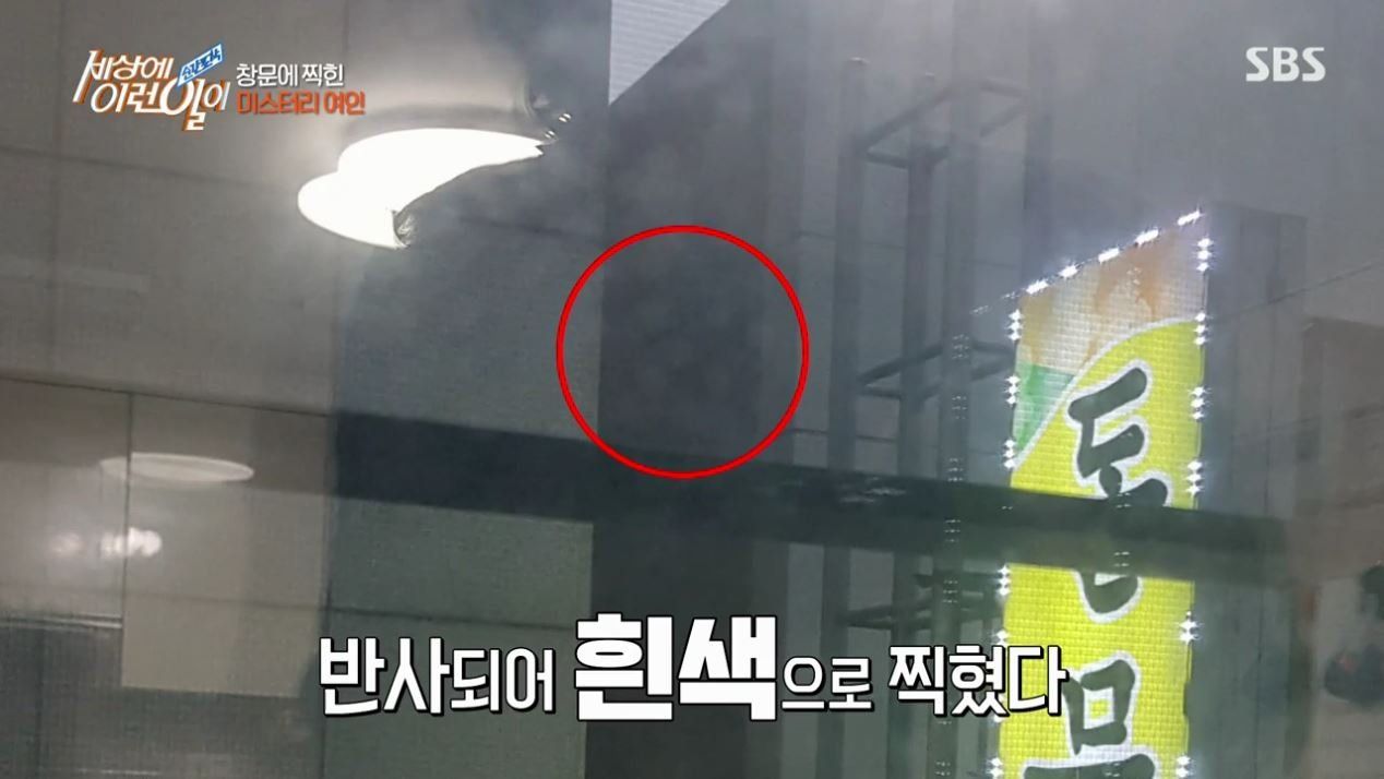 집 창문에 찍힌 여인의 정체