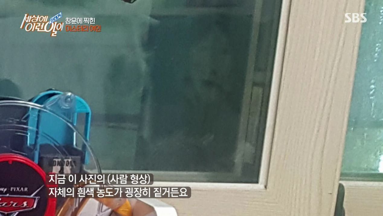 집 창문에 찍힌 여인의 정체