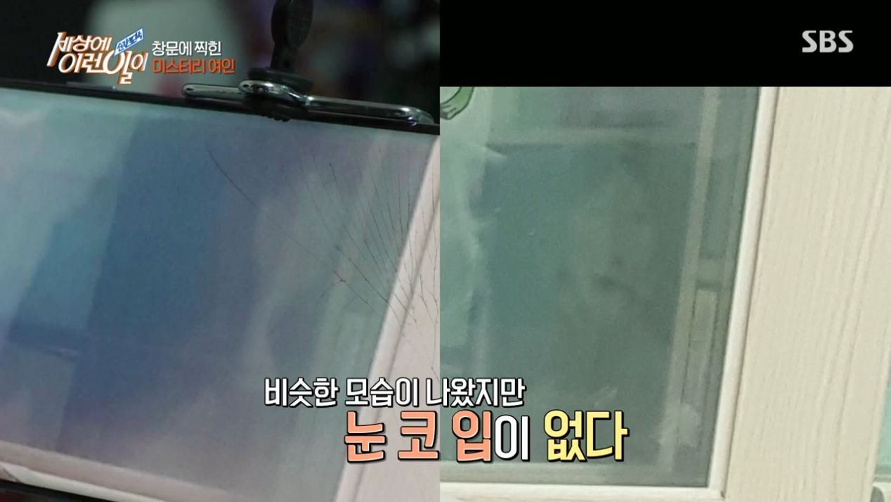 집 창문에 찍힌 여인의 정체