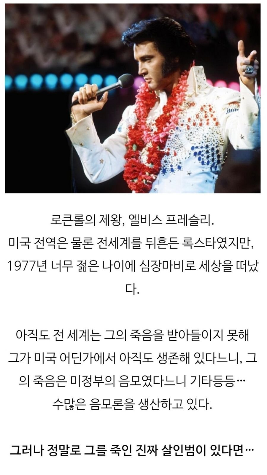 엘비스 프레슬리를 죽인 것