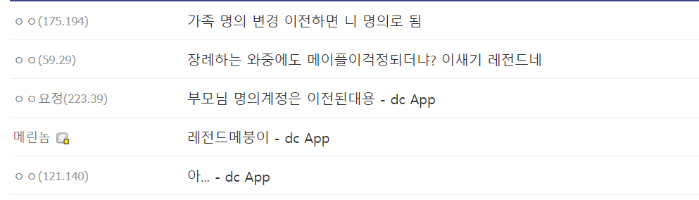아버지 돌아가셨는데 메이플 계정 지워짐?