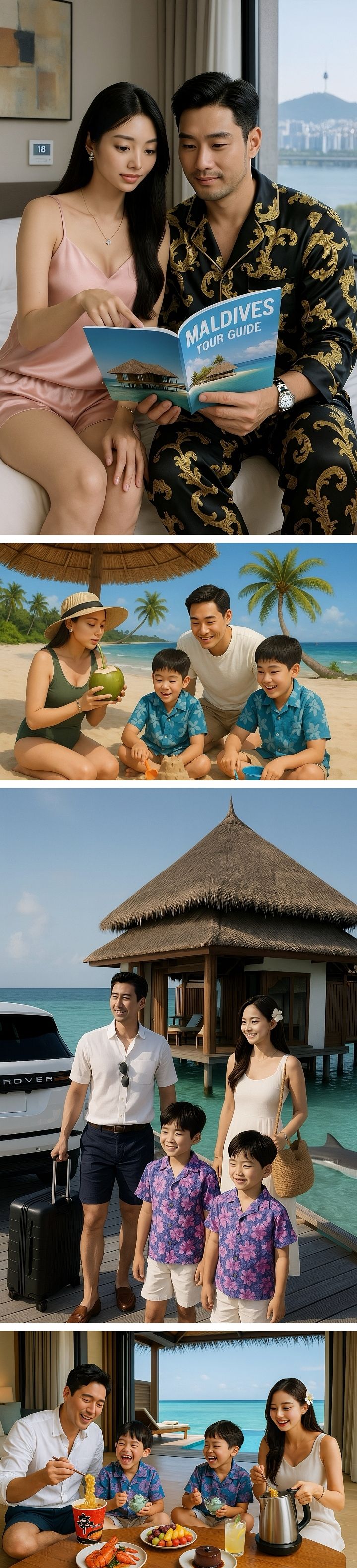 Ai야, 흙수저/금수저 가족의 여름휴가 그려줘.jpg
