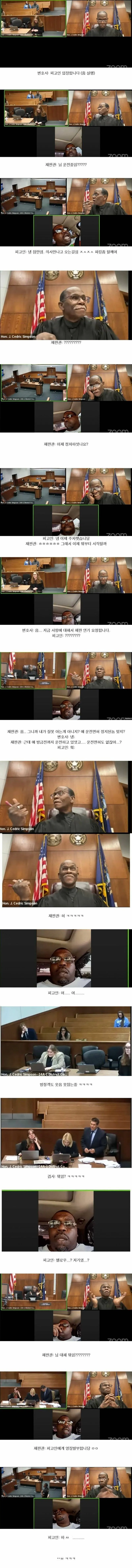 미국 비대면 재판 중 발생한 레전드 실화ㄷㄷ