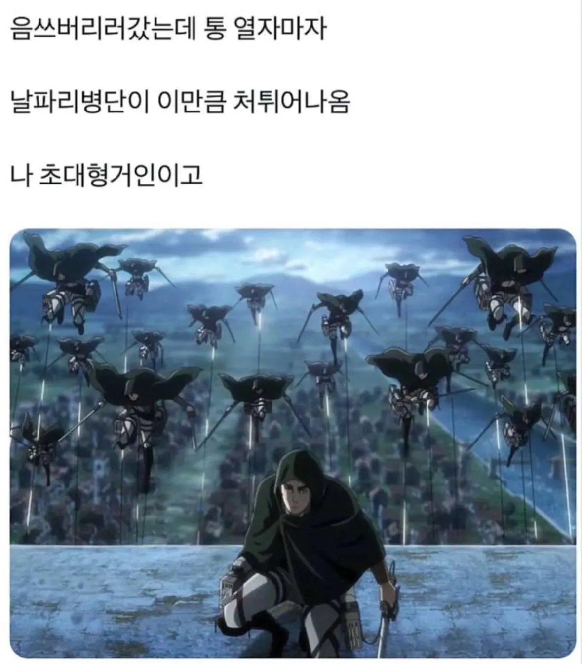 여름에 음쓰통 열었을 때