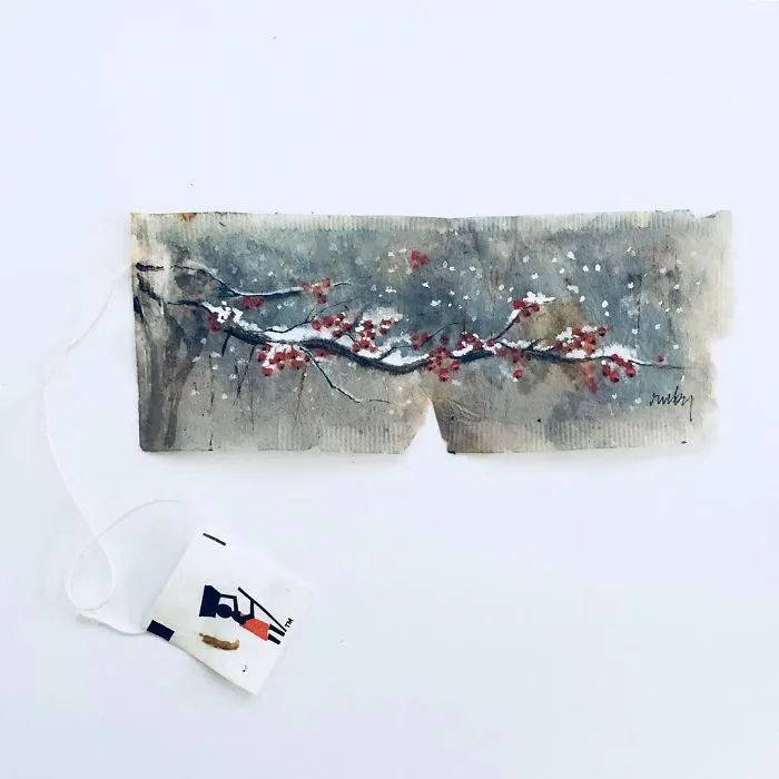 티백에 그리는 놀라운 그림