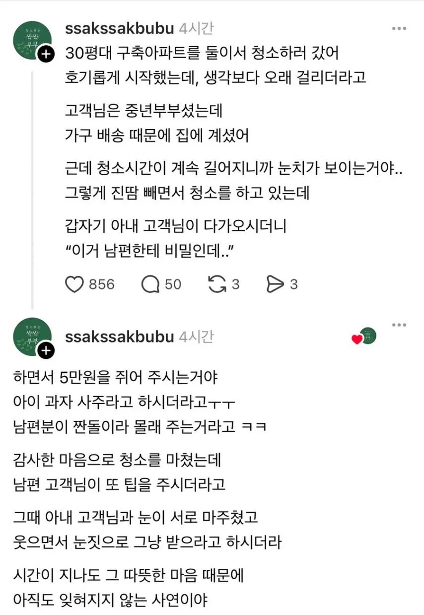 30평대 구축아파트 입주청소 하러 갔는데.