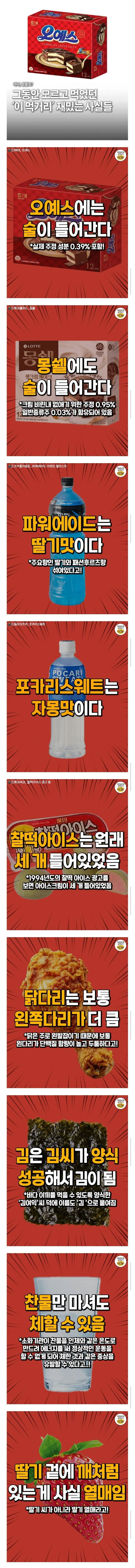 그동안 모르고 먹었던 먹거리 사실들