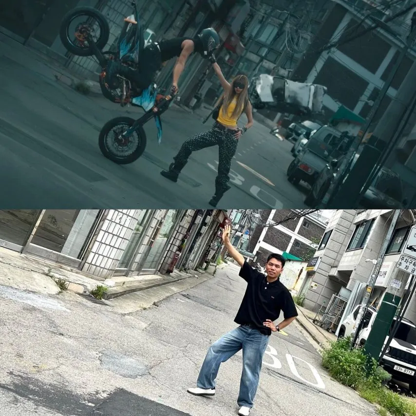 성지순례 하고 있는 블랙핑크 뮤비 촬영 장소.JPEG