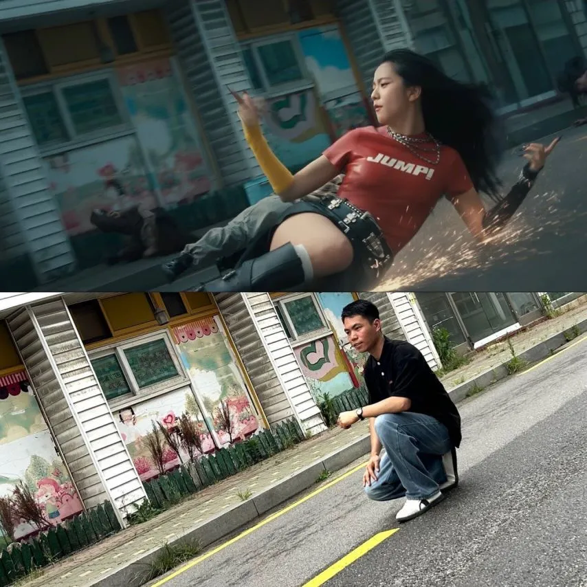 성지순례 하고 있는 블랙핑크 뮤비 촬영 장소.JPEG