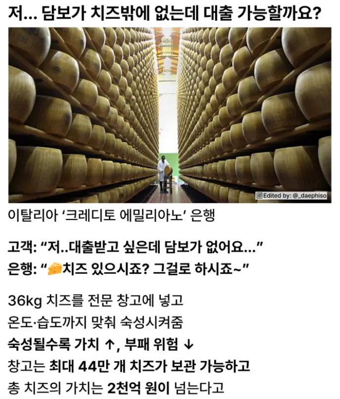 싱글벙글 이탈리아의 신기한 대출 제도💰💰💰
