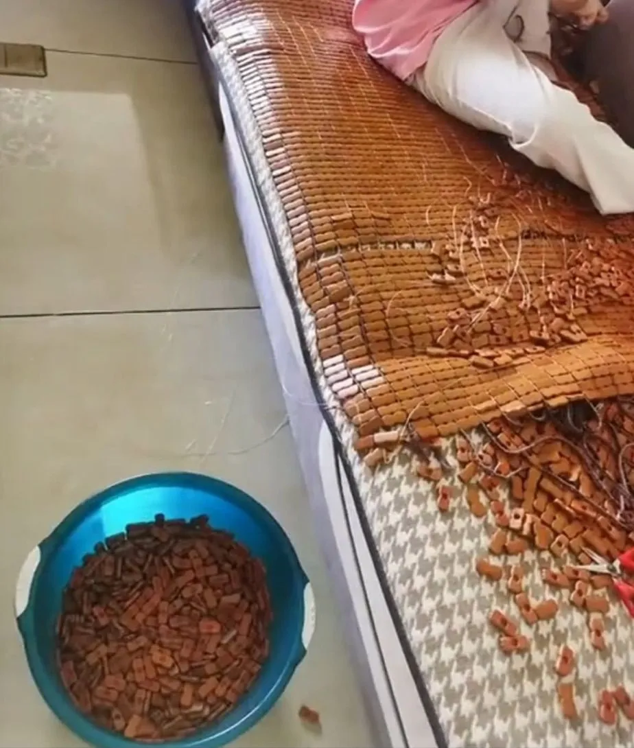 대나무자리를 세척하고 싶었던 네티즌의 찐광기