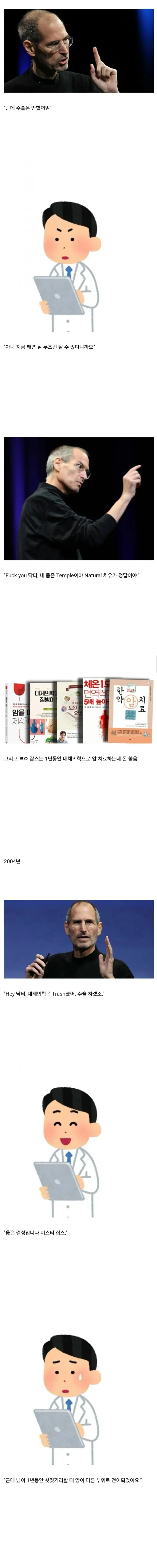 지금도 살아있었을 확률 99%였던 스티브 잡스
