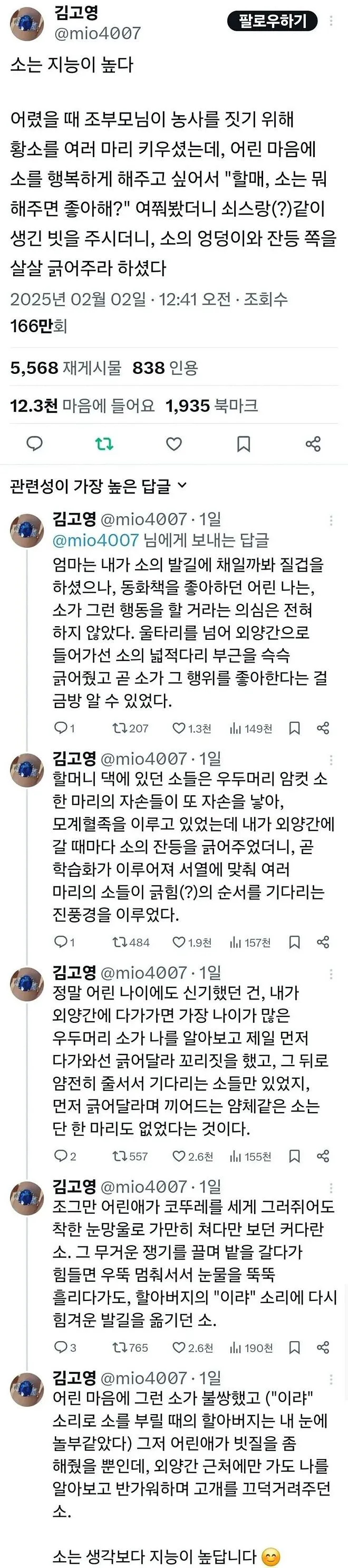생각보다 지능이 높은 동물