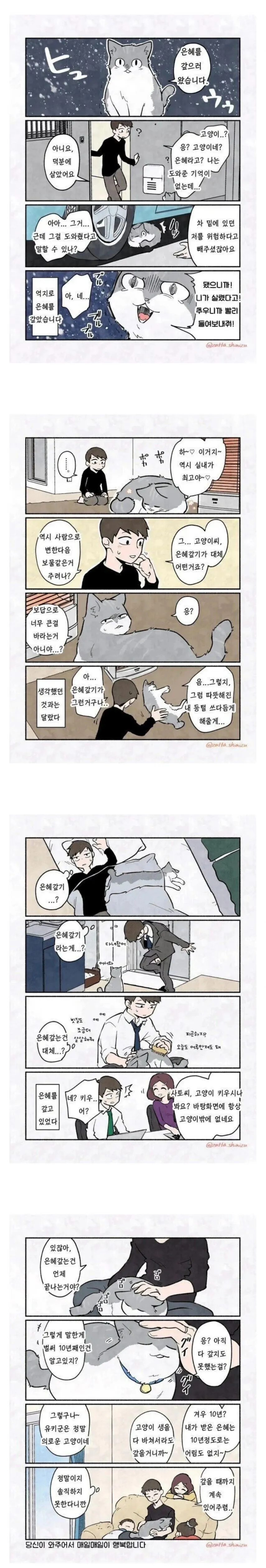 은혜 갚은 고양이 manhwa