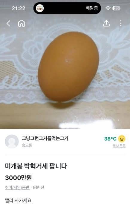 당근마켓 미개봉 판매 근황