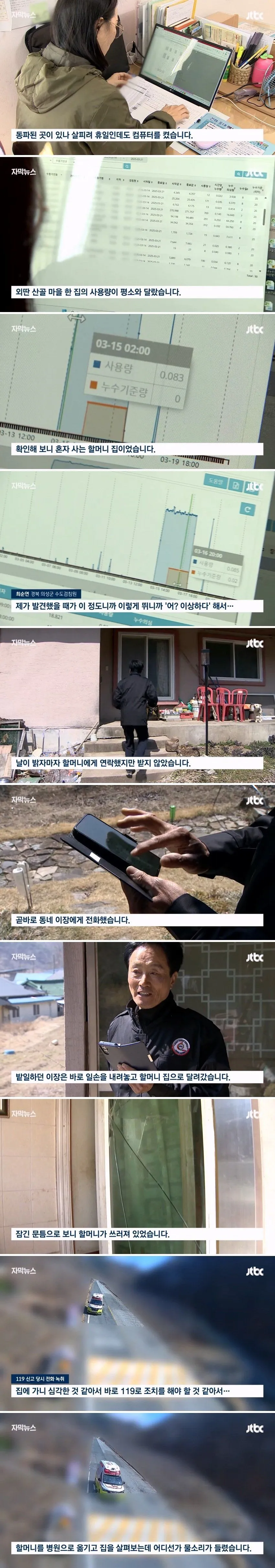 우리나라 수도 검침원의 능력