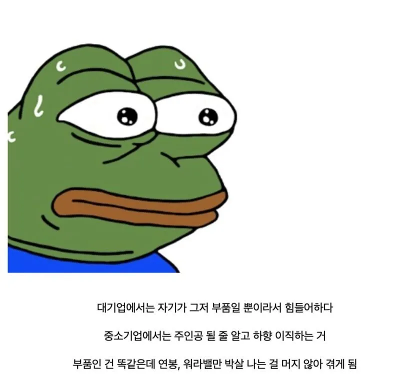 대기업 다니는 사람이 할수있는 최악의 선택