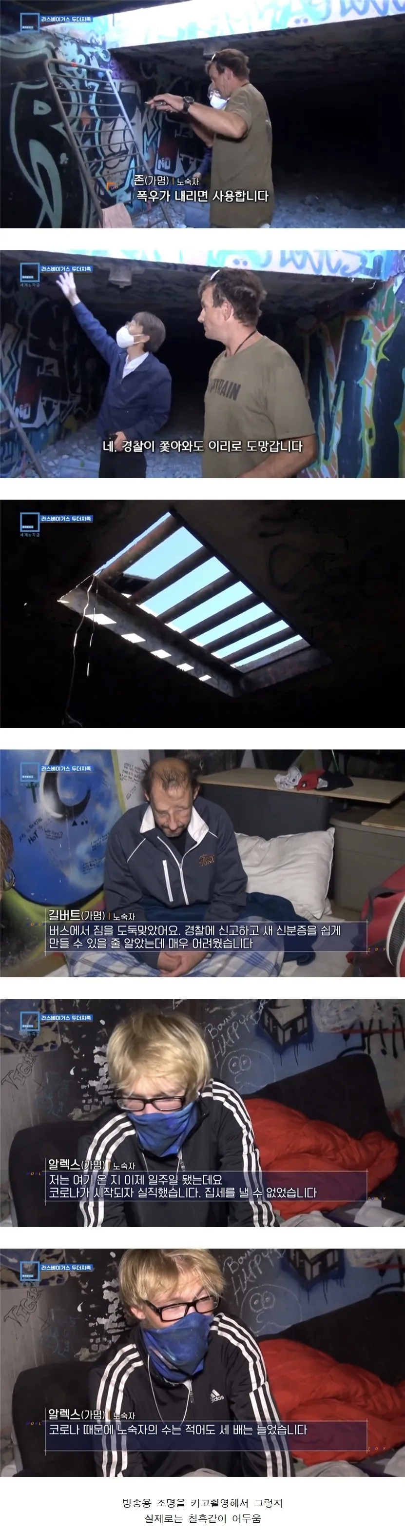 라스베가스 지하도시에 사는 사람들.