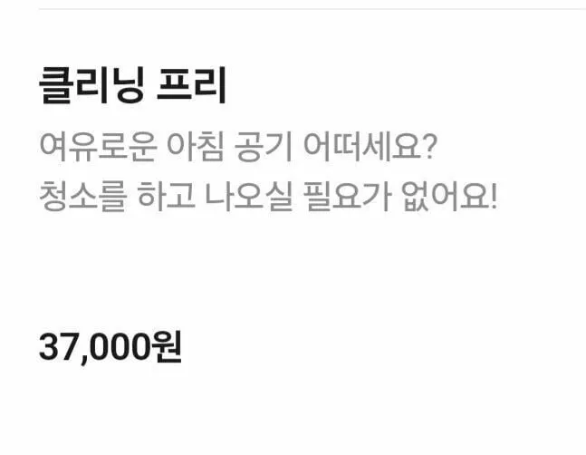 펜션이용 새 옵션
