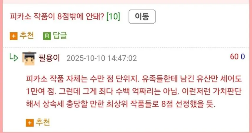 상속세를 돈 대신 그림으로 낸 가족