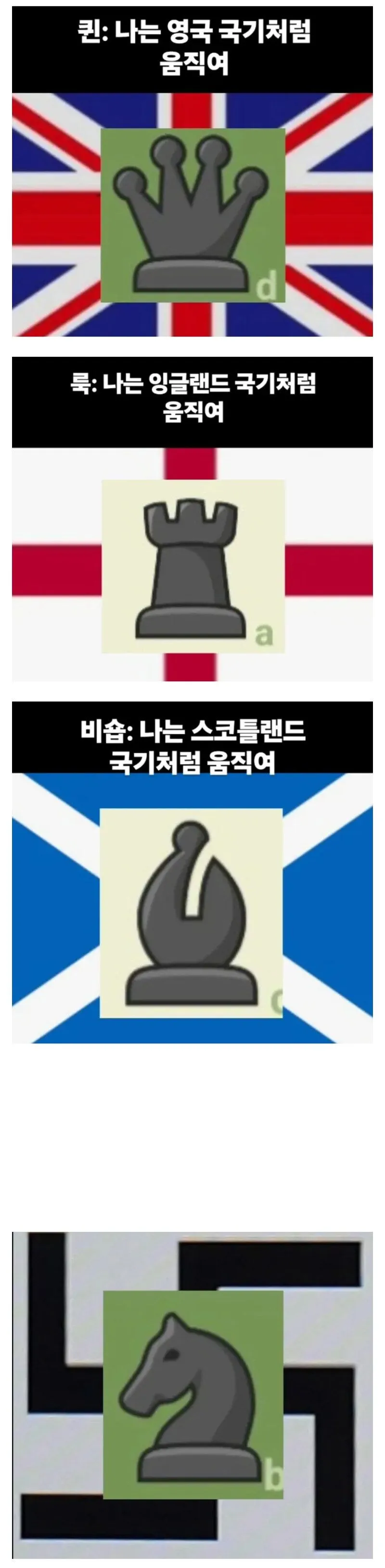 국기로 외운다는 체스말 이동 경로.jpg