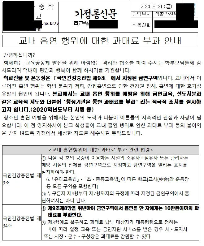 요즘 학교들 교내 흡연 단속하는 방법이 신기하다.jpg