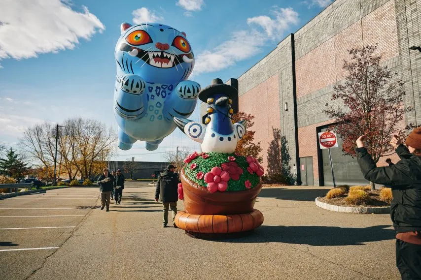 미국 추수감사절 퍼레이드에 등장 예정인 케데헌 더피와 서씨