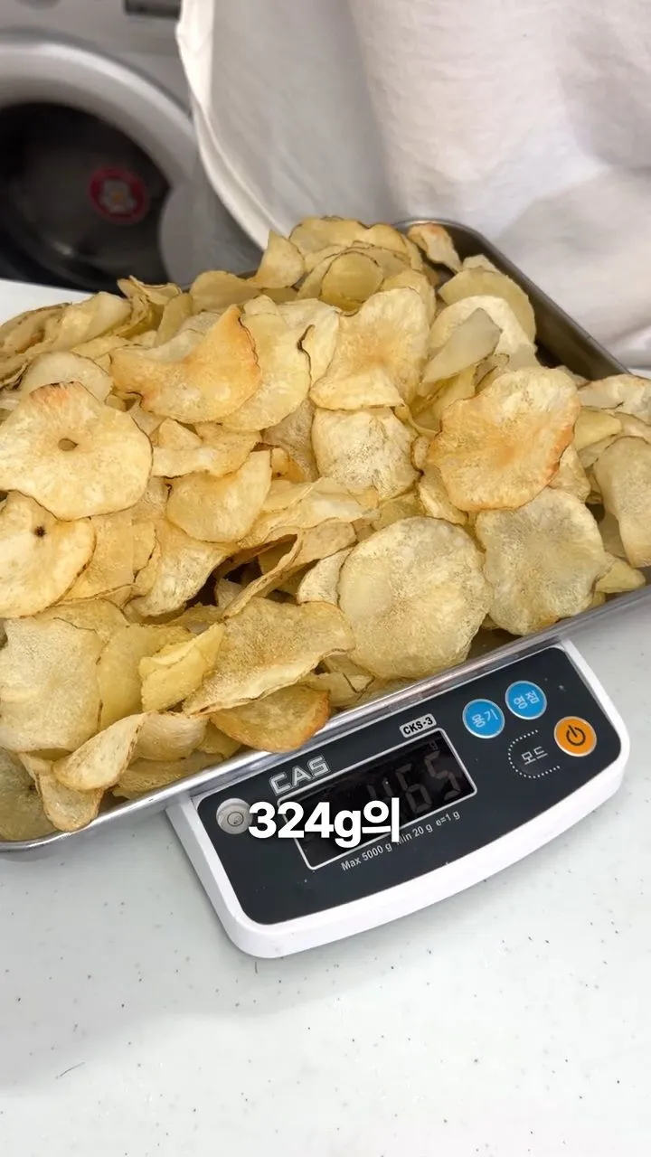 포카칩 66g 한봉지에 들어가는 감자의 양