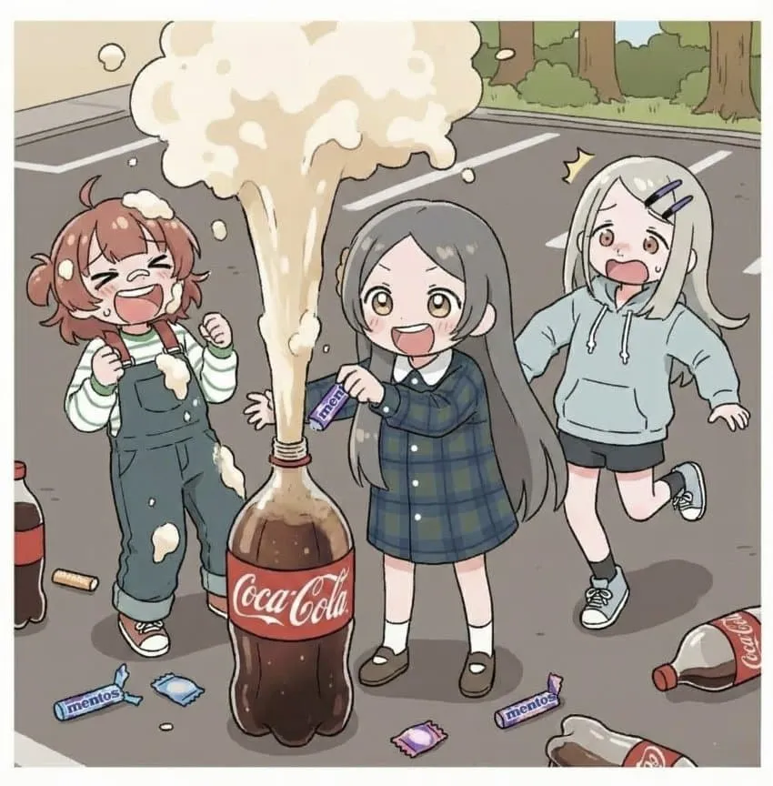 콜라와 멘토스를 사는 아이들을 본 알바생