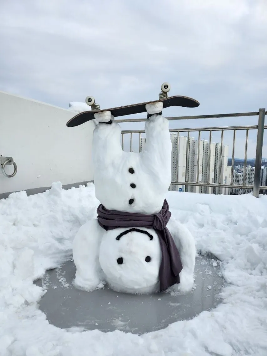 금손이 만든 눈사람