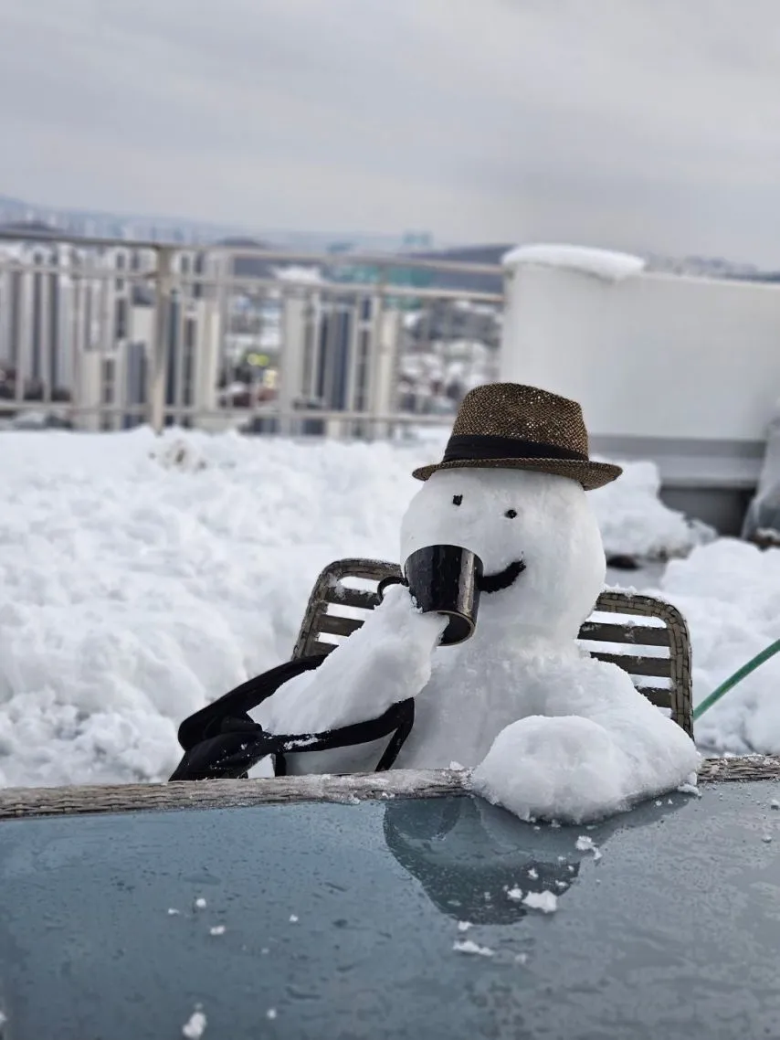 금손이 만든 눈사람