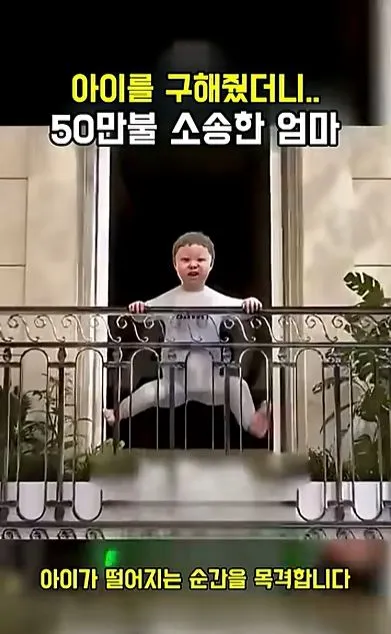 [스압] 아이를 구해줬더니 50만불 소송한 애엄마