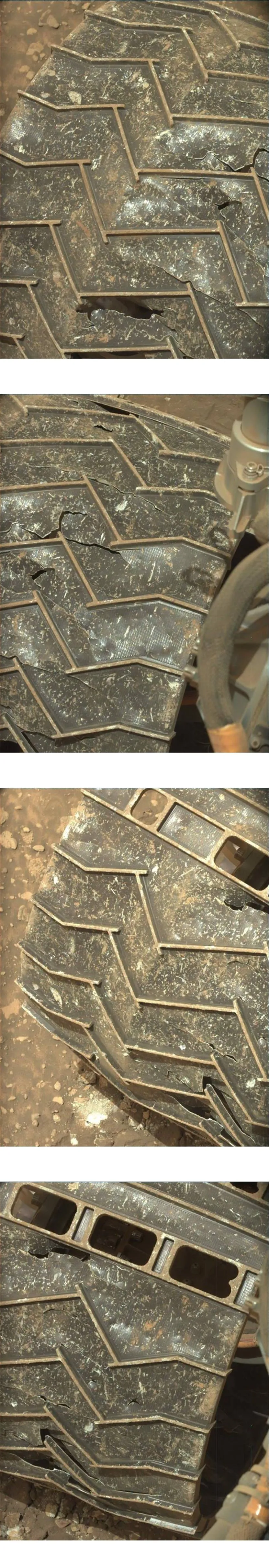 화성에 온 로봇이 12년 동안 낡아가는 모습.