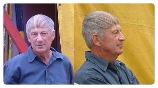 대머리를 가리는법!