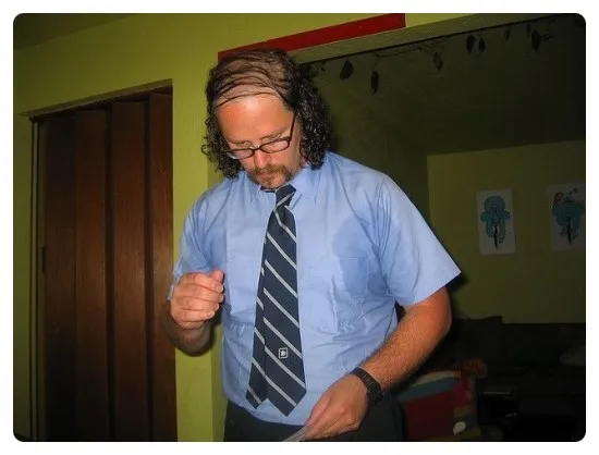 대머리를 가리는법!