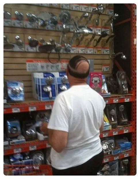 대머리를 가리는법!