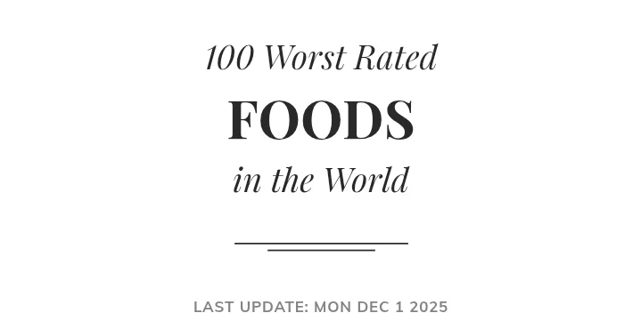 최악의 세계 음식 100선